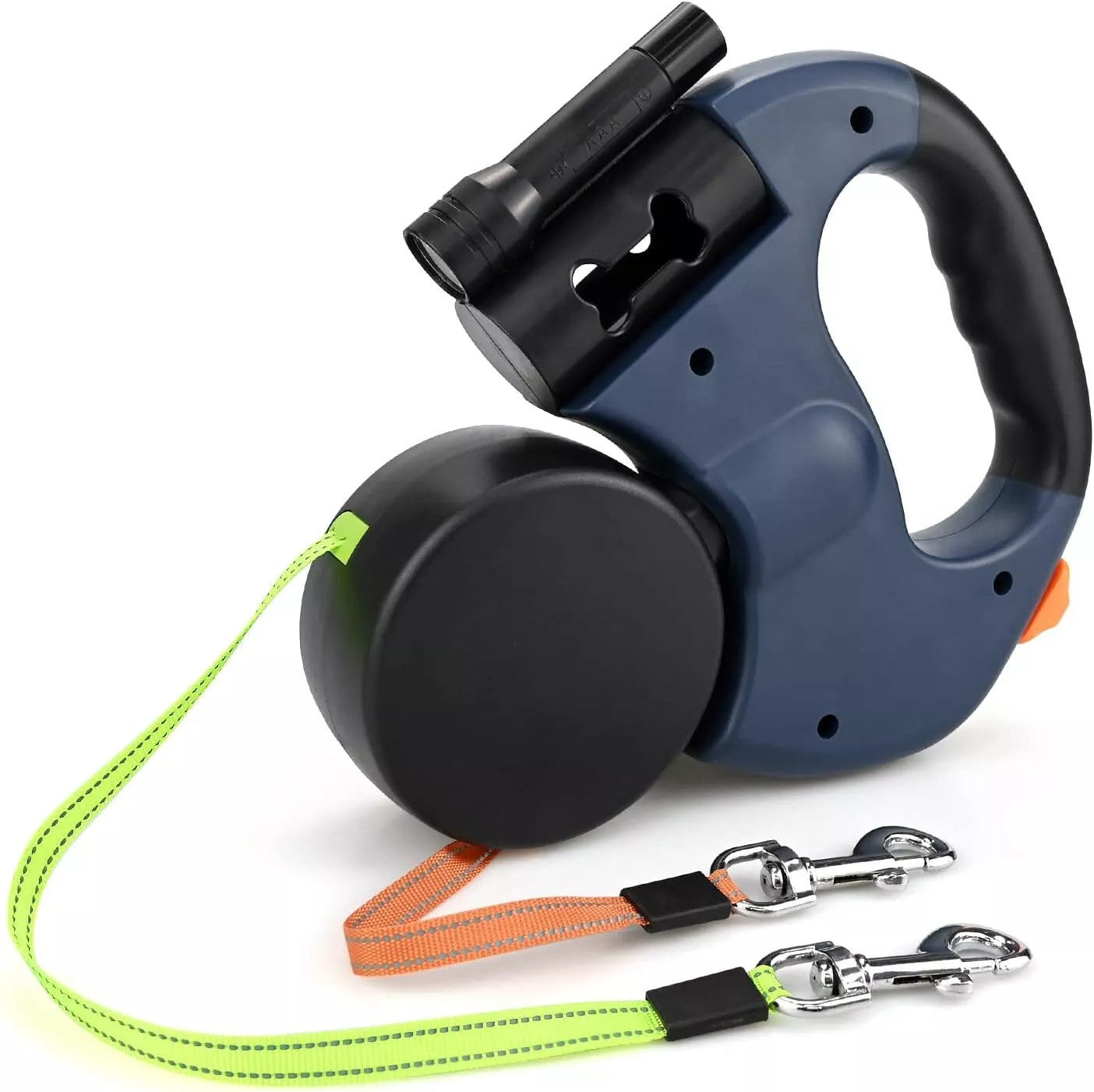 Retractable Dual Dog Leash – Tangle-Free Control for 2 Dogs