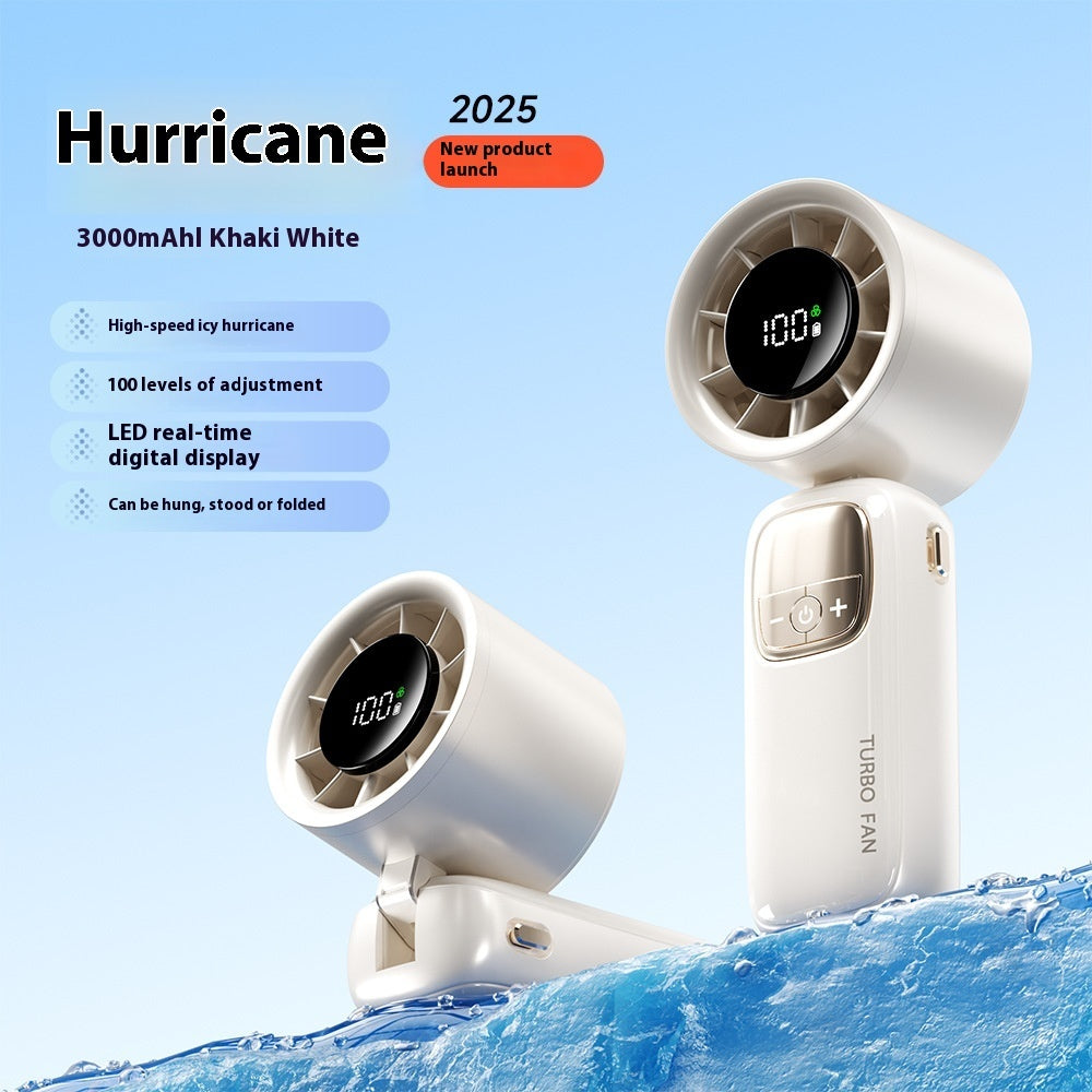 CoolBreeze Pro™ – Waterproof Metal-Core Mini Fan (4000mAh)