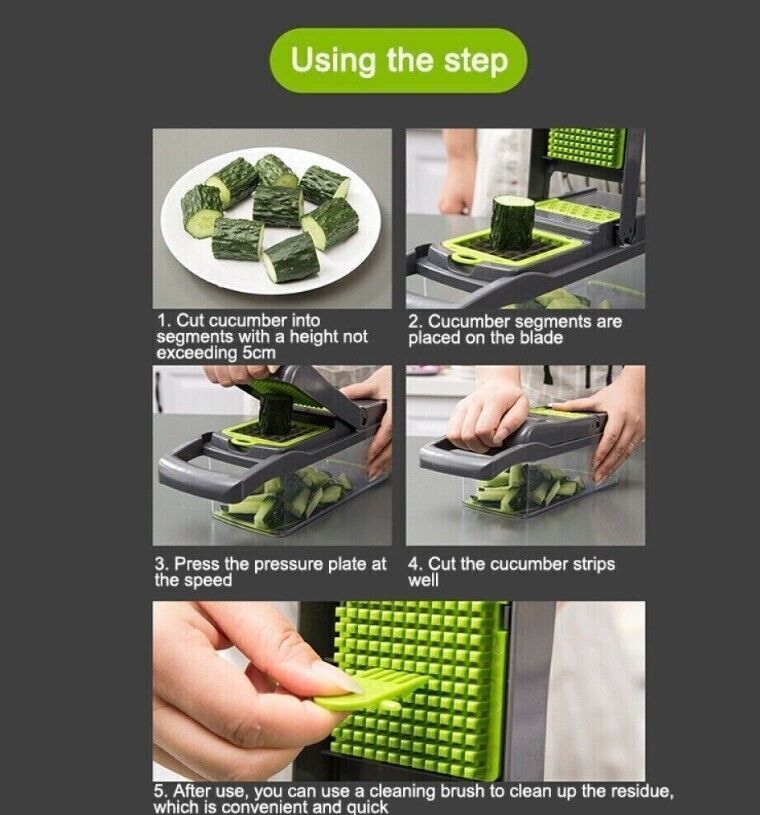 15-in-1 Vegetable & Fruit Slicer Set